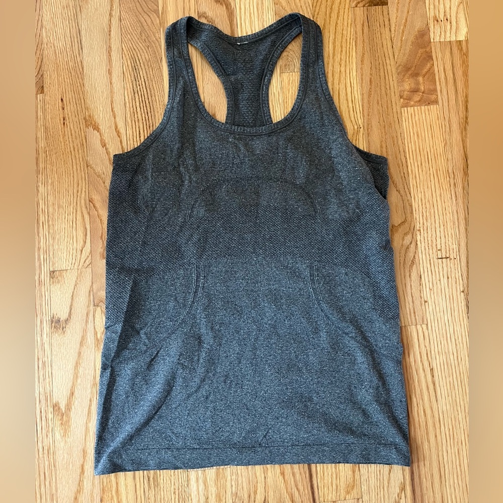 Grey Lululemon swiftly tank
